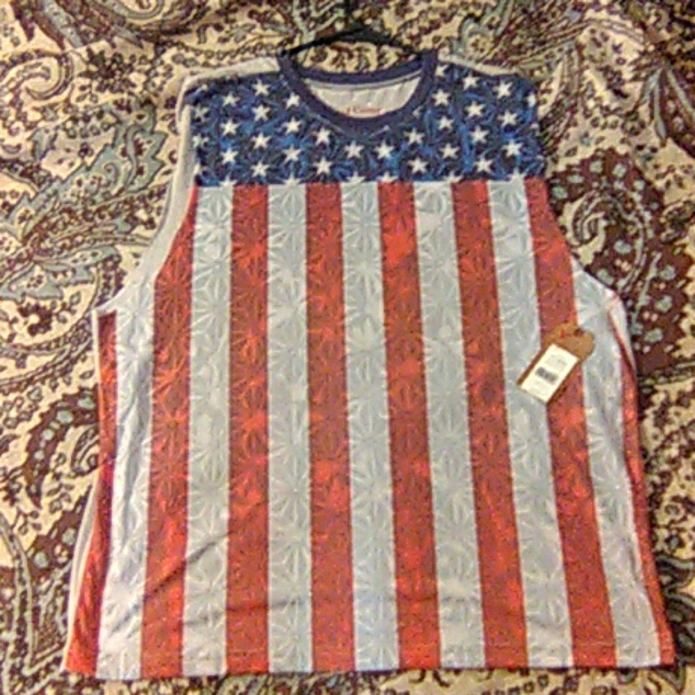 Red Camels Mens Flag tank